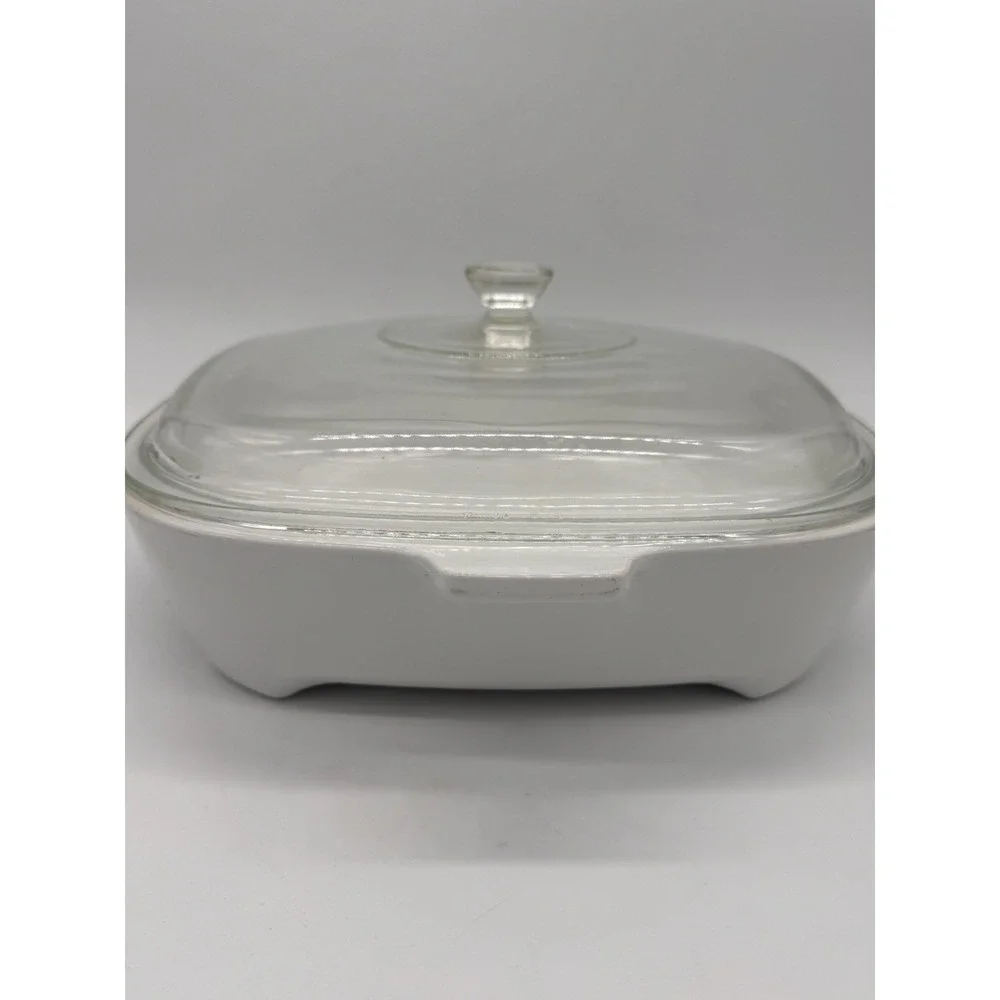 Corning Ware Browning‎ Skillet for Amana Radarange Microwave Oven w/ Pyrex Lid